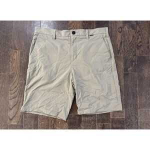 Hurley Chino Shorts Men's Size W34xL7.5 Brown Beige Golf Performance Pockets